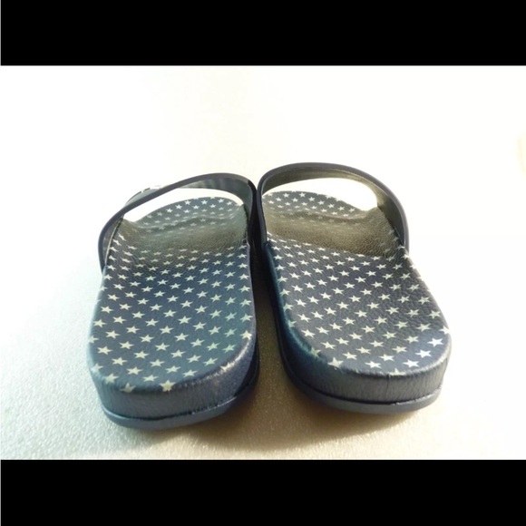 Rae Dunn Women shoes sandals Blue Slide Wedge Size 9 SKU 10608 NEW - Picture 3 of 7